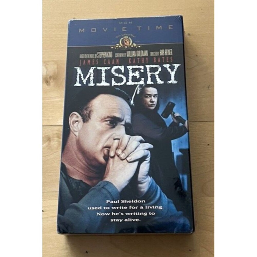 Misery Movie VHS Tape Factory Sealed James Caan Kathy Bates